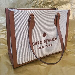 kate spade Brown and Cream Tote Bag